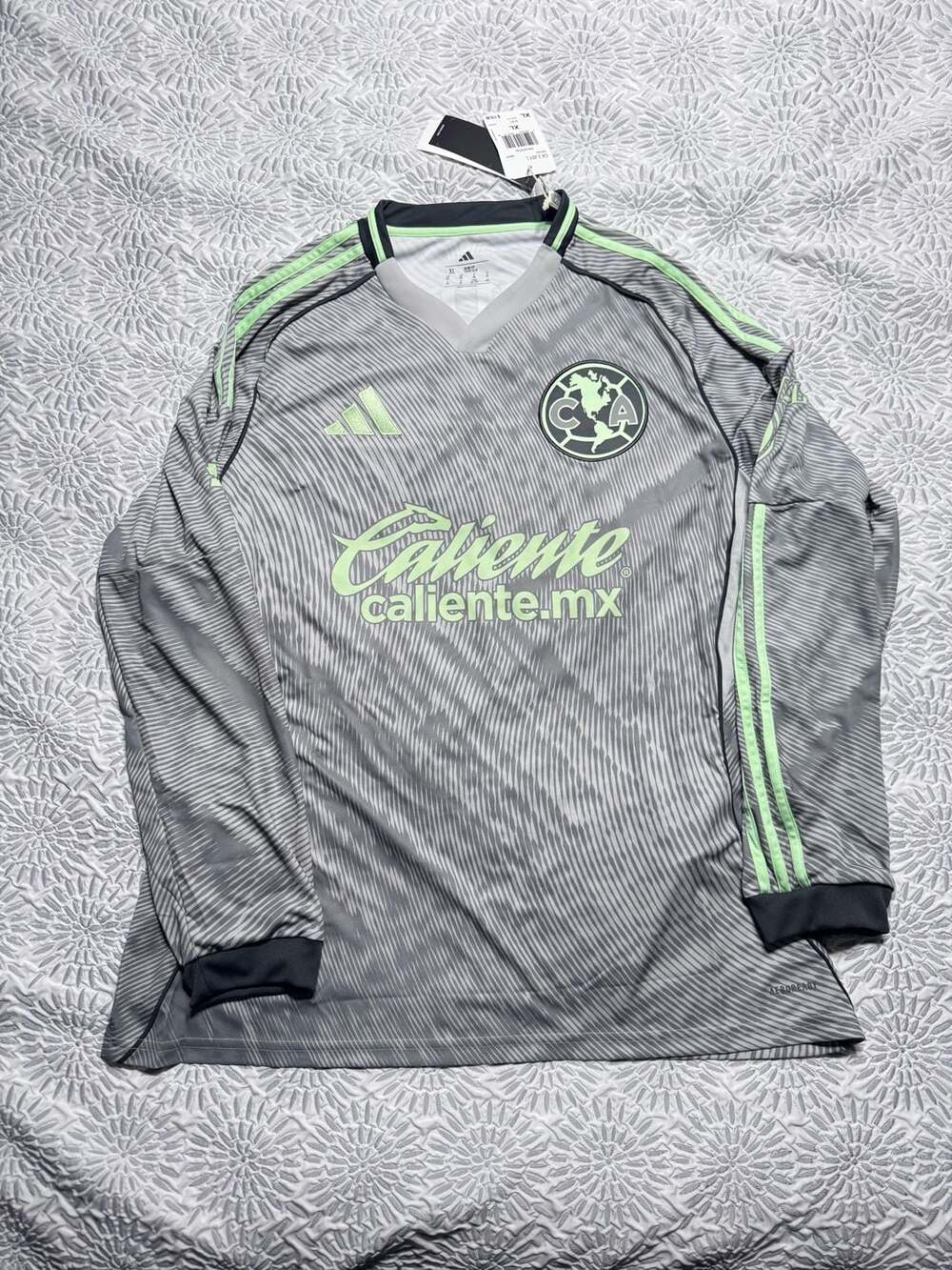 Adidas Club America 25/26 Third Long Sleeve Jersey XL Gray JN8638